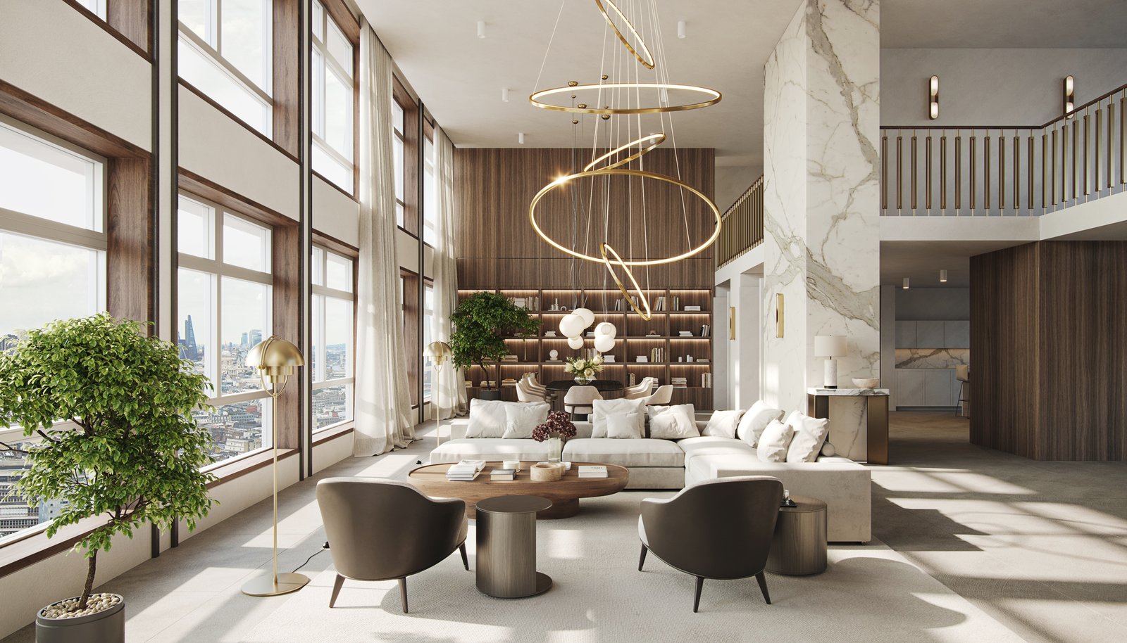 CGI visualisation of the Centre Point apartment design proposal in Central London